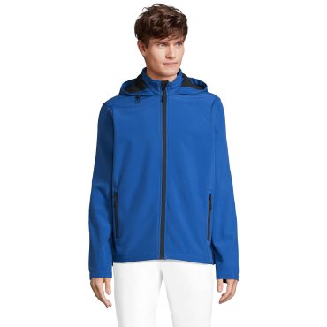 Chaqueta softshell con capucha reciclada hombre Race Hooded Chaqueta softshell con capucha reciclada hombre Race Hooded