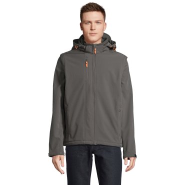 Chaqueta softshell con capucha unisex Transformer Chaqueta softshell con capucha unisex Transformer