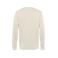 Sudadera orgánica unisex Organic crew neck. Color off white.