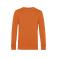 Sudadera orgánica unisex Organic crew neck. Color pure orange.