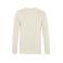Sudadera orgánica unisex Organic crew neck. Color off white.