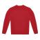 Sudadera sostenible unisex Id.332. Color rojo.