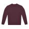 Sudadera sostenible unisex Id.332. Color burgundy.