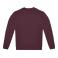 Sudadera sostenible unisex Id.332. Color burgundy.