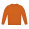 Sudadera sostenible unisex Id.332. Color naranja.