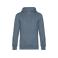 Sudadera con capucha unisex King. Color nordic blue.