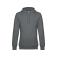 Sudadera con capucha unisex King. Color heather mid grey.