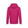 Sudadera con capucha unisex King. Color magenta pink.