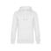 Sudadera con capucha unisex King. Color blanco.