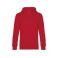 Sudadera con capucha unisex King. Color rojo.