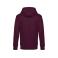 Sudadera con capucha unisex King. Color dark cherry.