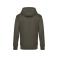 Sudadera con capucha y cremallera unisex King. Color khaki.
