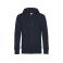 Sudadera con capucha y cremallera unisex King. Color azul marino.