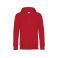 Sudadera con capucha y cremallera unisex King. Color rojo.