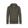 Sudadera con capucha y cremallera unisex King. Color khaki.