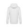 Sudadera con capucha y cremallera unisex King. Color blanco.
