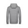 Sudadera con capucha y cremallera unisex King. Color heather grey.