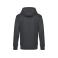 Sudadera con capucha y cremallera unisex King. Color asphalt.