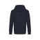 Sudadera con capucha y cremallera unisex King. Color azul marino.