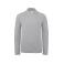 Polo manga larga piqué hombre PUI12. Color heather grey.