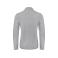 Polo manga larga piqué hombre PUI12. Color heather grey.