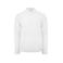 Polo manga larga piqué hombre PUI12. Color blanco.