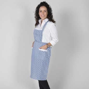 Delantal con peto Vichy