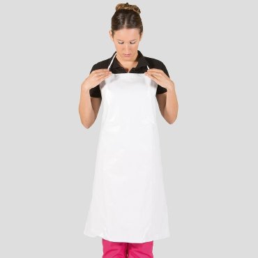 Delantal con peto PVC/Algodón