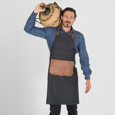Delantal con peto vaquero