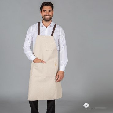 Delantal con peto orgánico Esterilla