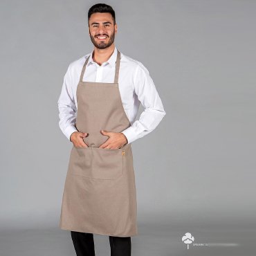 Delantal con peto orgánico Organic