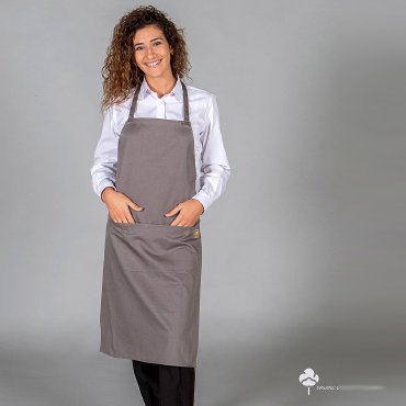 Delantal con peto orgánico Organic