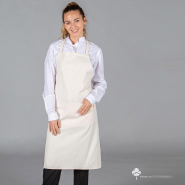 Delantal con peto orgánico Organic