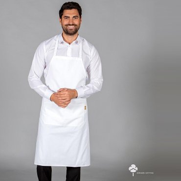 Delantal con peto orgánico Organic