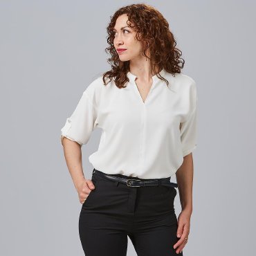Blusa manga 3/4 roll up mujer Micaela