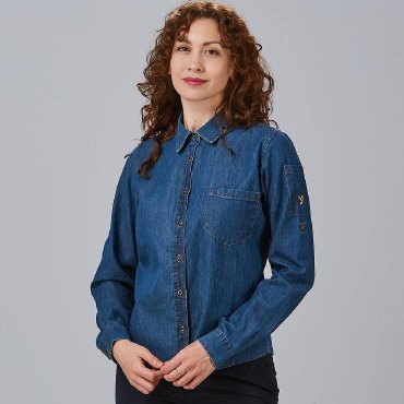 Camisa vaquera manga larga mujer Valeria