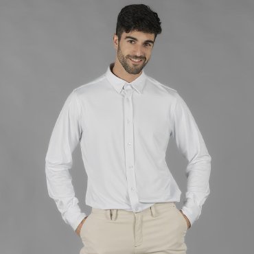 Camisa interlock manga larga hombre Luzon
