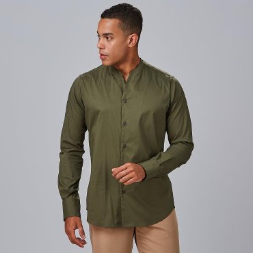 Camisa manga larga slim fit hombre Loris