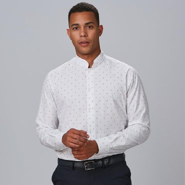 Camisa estampada manga larga slim fit hombre Giuseppe