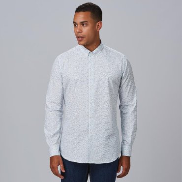 Camisa estampada manga larga slim fit hombre Filippo
