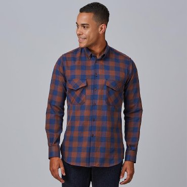 Camisa de cuadros slim fit hombre Augusto
