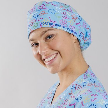 Gorro cirujano estampado Agatha