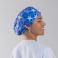 Gorro cirujano estampado Agatha. Color cometa azul.