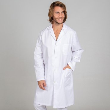 Bata sanitaria blanca unisex Clasic