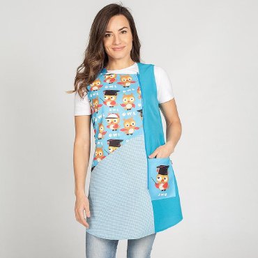 Casaca escolar estampada mujer Buho Owl