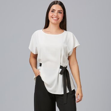 Blusa con lazo mujer Zulla