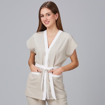Casaca tipo kimono mujer Loto X.Linen