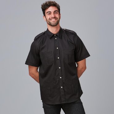 Camisa sahariana manga larga unisex Aciron