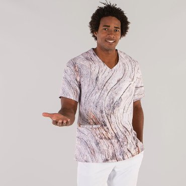 Casaca sanitaria reciclada estampada unisex Eider