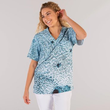 Casaca sanitaria reciclada estampada unisex Eider